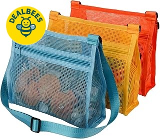 MUYIZI Mesh Beach Bag for Shells Collecting â $14.98