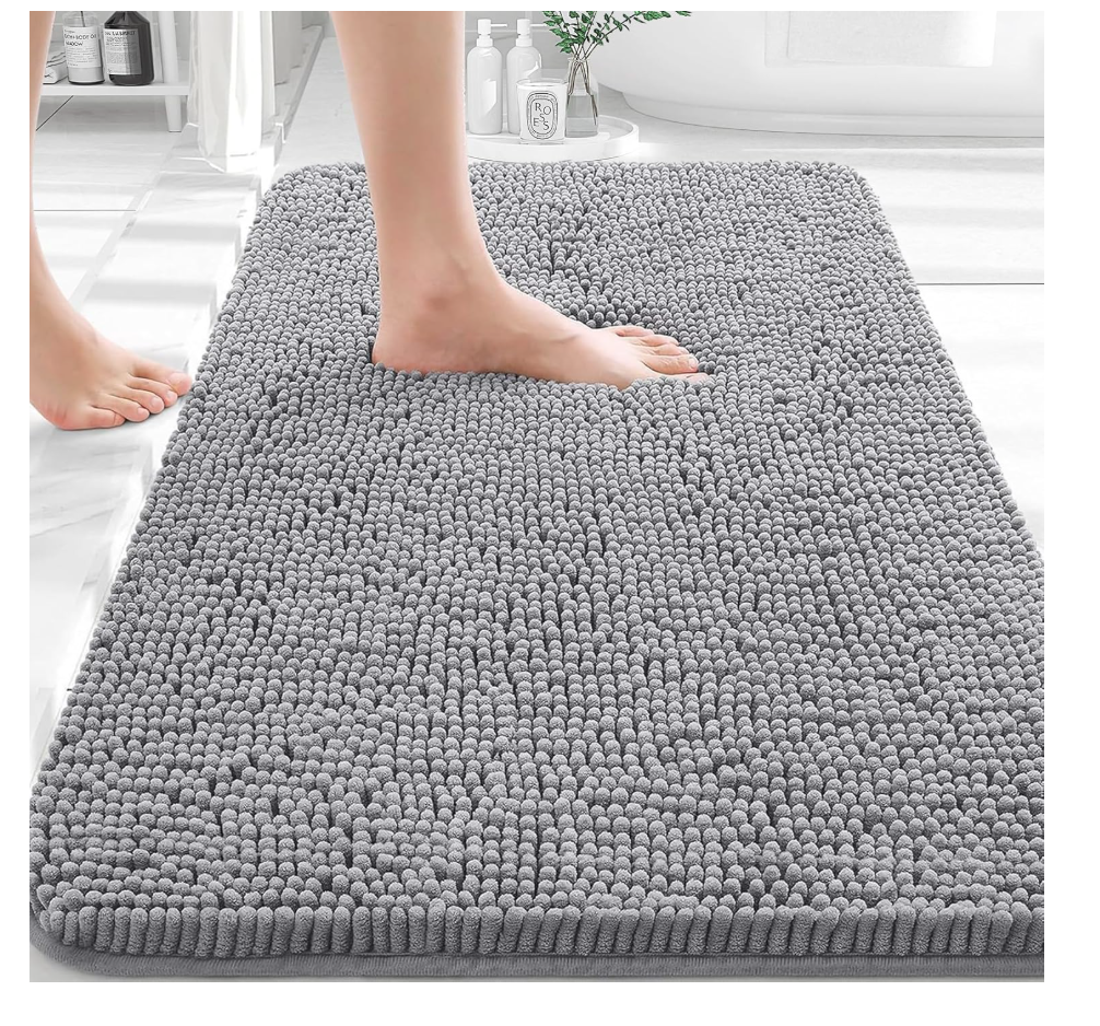 OLANLY Chenille Bathroom Rug – $9.47 (37% OFF)