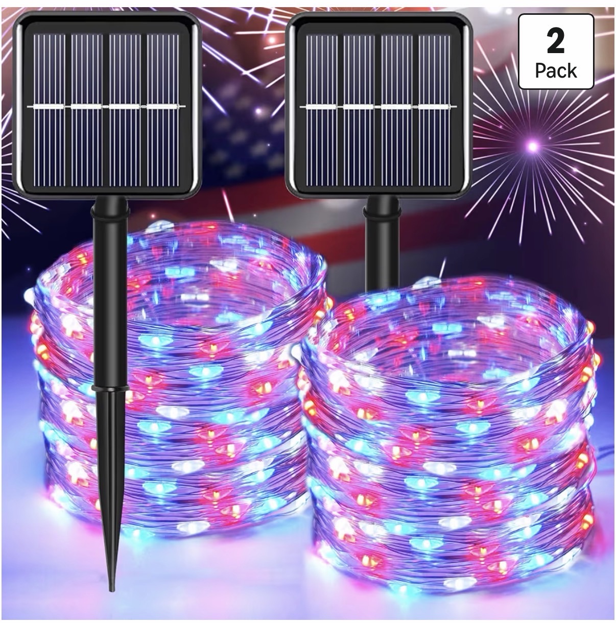 4th of July Solar Fairy String Lights – $11.99 (29% OFF)