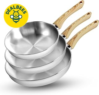 KOCH SYSTEME CS Stainless Steel Frying Pan Set of – $33.99 (43% OFF)