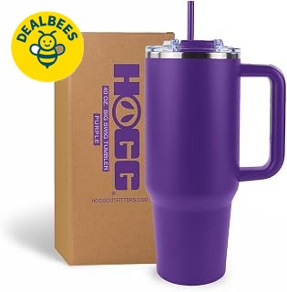 Hogg Big Swig 40oz Tumbler with Handle in Purple Just $13.59 at 15% OFF